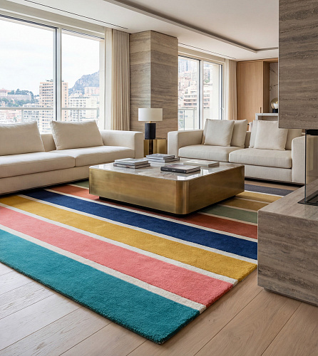 Дизайнерлік кілем Striped Spectrum