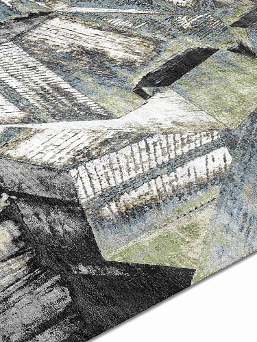 Brutalism жасыл түсті сәнді кілем