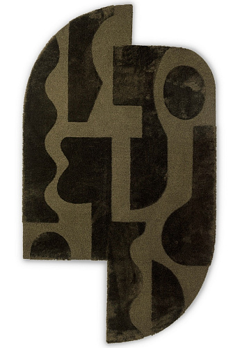 Ковер зеленый Mural Form Forest 121107