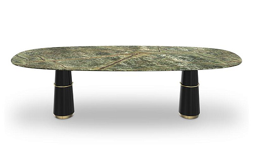 Обеденный стол из мрамора