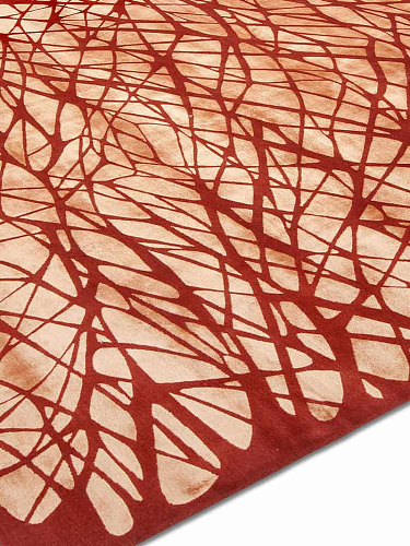 Ковер оранжевого цвета Dresden ручной работы