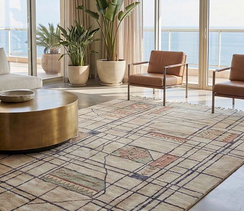 Дизайнерский ковер Linen Grid Warm