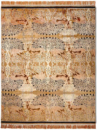 Қолмен жасалған Deer жұмсақ текстуралы кілем