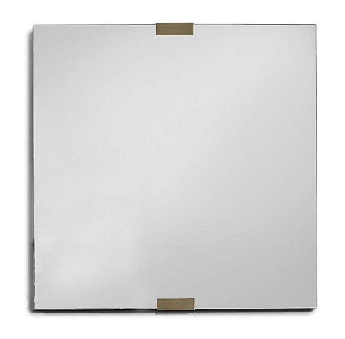 Зеркало Elegance с кожаной окантовкой и бронзой