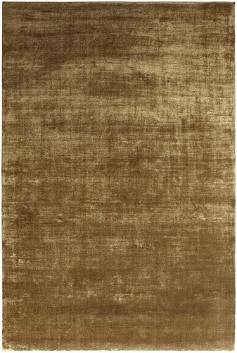 Ковер золотого цвета из вискозы Plain