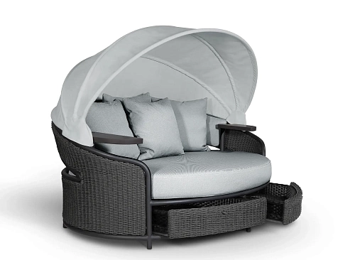 Кровать Crown серо-коричневая