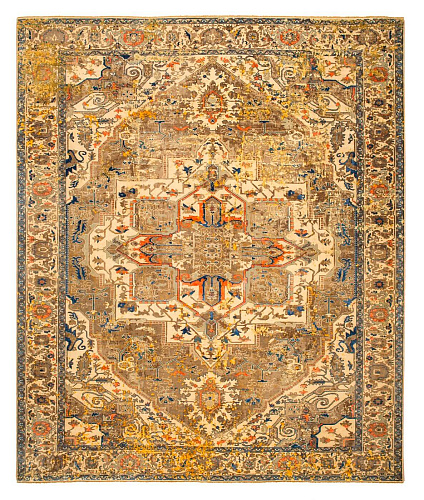 Шелковый ковер Serapi Westminster Artwork 21 Beige Orange