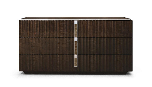 Комод с кожей и деревом Wood Leather Dresser