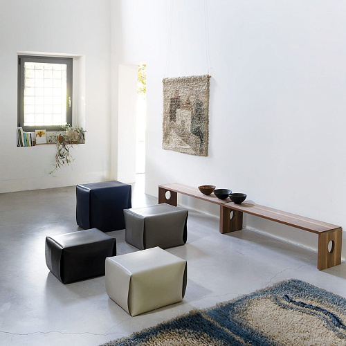 Пуф из кожи Bao