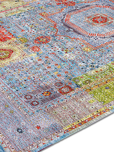 Роскошный ковер синего цвета Cosmic