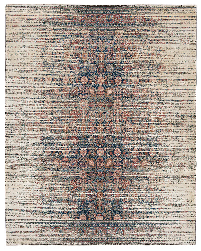 Ковер Tabriz Canal Stomped Navyblue Gold Silk