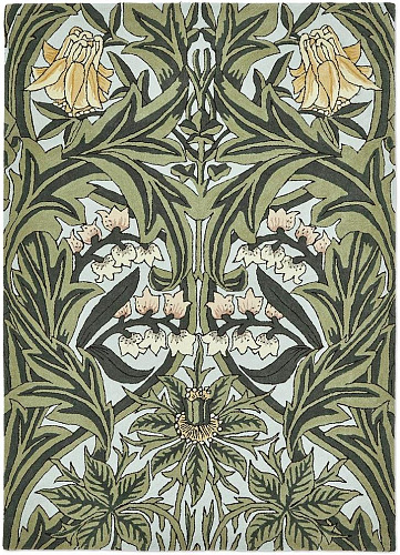 Ковер шерстяной с вискозой Bluebell Leafy Arb Green