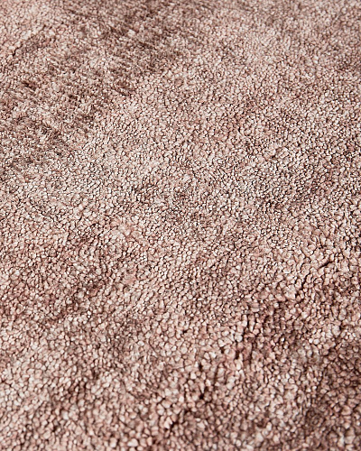 Круглый ковер из бамбукового шелка цвета Powder