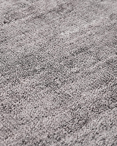 Круглый ковер из бамбукового шелка цвета Silver