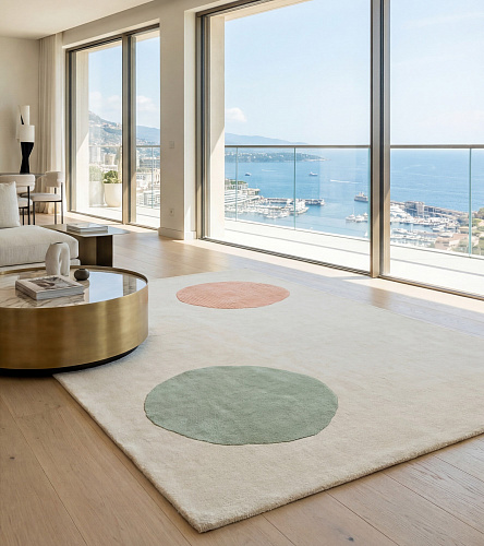 Қолмен тоқылған кілем Minimal Dots Color
