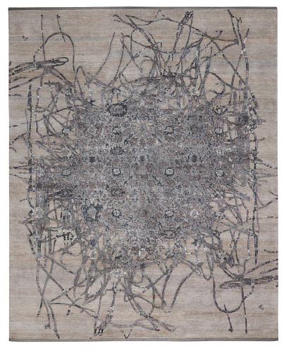 Шелковый ковер Bidjar Muted 2 Chrome