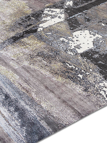 Ковер зеленого и ржавого цвета ручной работы