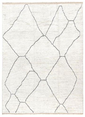 Белый ковер с высоким ворсом Berber