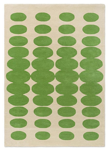 Ковер Optical Oval Green/Cream