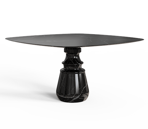 Квадратный обеденный стол Obsidian Square Nero Marquina