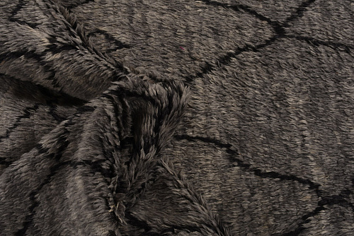 Коричневый ковер с высоким ворсом Berber