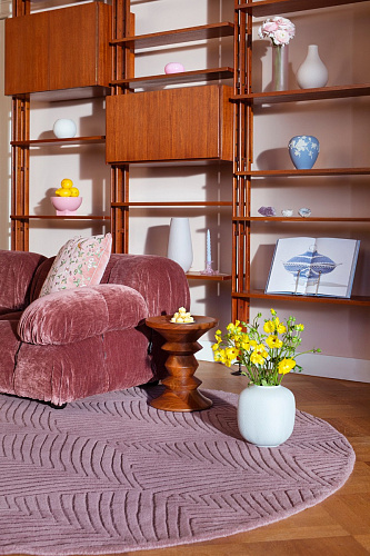 Ковер круглый Folia Mink 38902