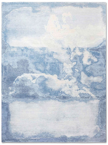 Роскошный ковер голубого цвета Clouds