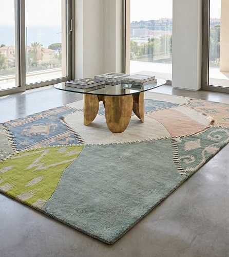 Қолмен тоқылған кілем Textile Fragments Green