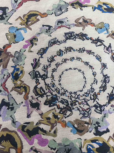 Круглый ковер Human Circle Inferno