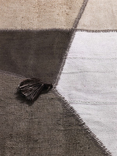 Ковер из конопли в стиле пэчворк Terre