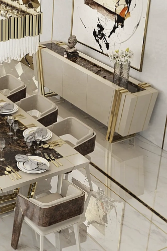 Буфет бежевый Ascend