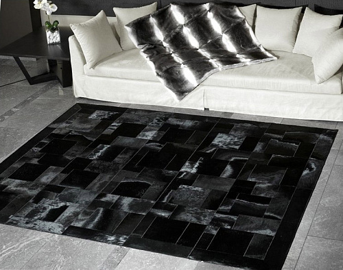 Ковер из коровьей шкуры Puzzle col.2