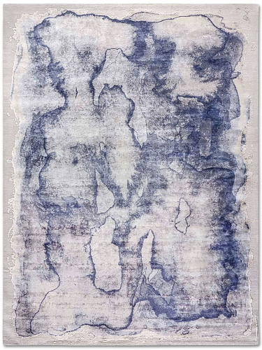 Роскошный ковер ручной работы Mono светло-серого цвета