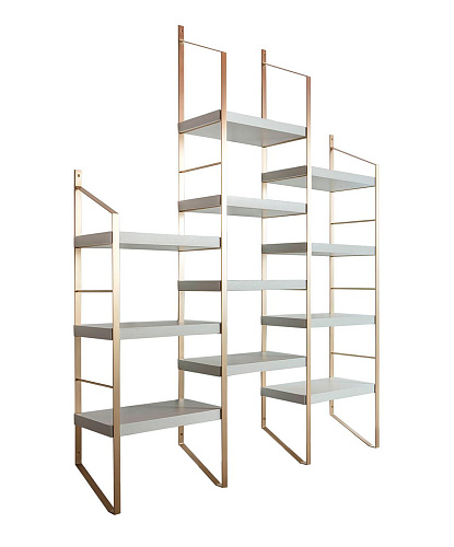 Многоярусный дизайнерский книжный шкаф