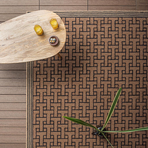 Ковер уличный Monogram Brown