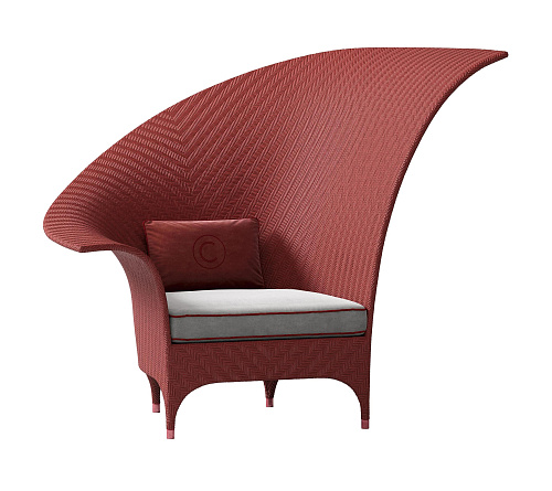 Роскошное уличное кресло Red Bergère