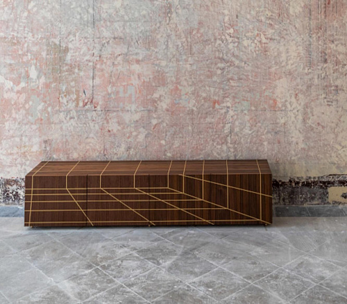 Стильная низкая тумба