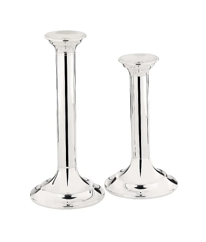 Подсвечник колонна посеребрённый