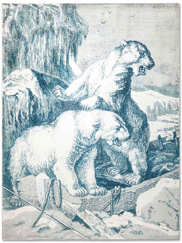 Ковер ручной работы Polar Bear