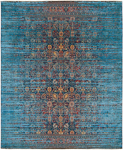 Ковер Tabriz Canal Stomped Navyblue Blue Silk