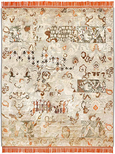 Роскошный ковер ручной работы Dragon