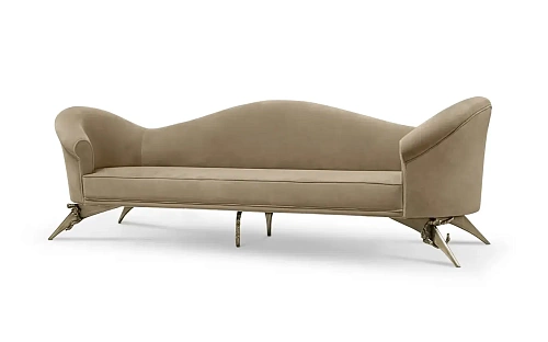 Диван гүлді өрнекпен металл негіздегі Colette