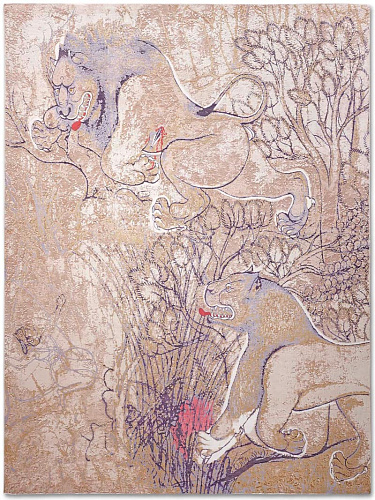 Ковер ручной работы Two Lions