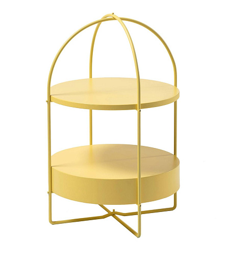 Яркий желтый приставной столик