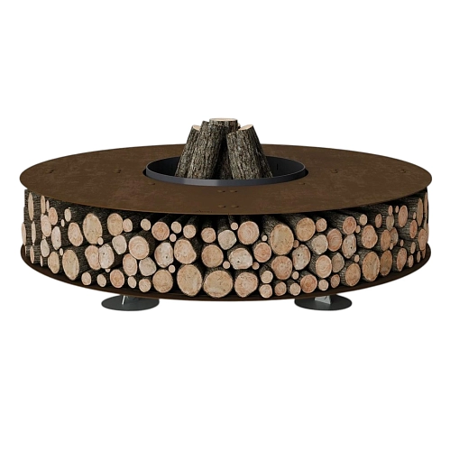 Уличная жаровня из стали Zero corten
