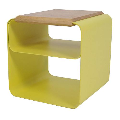 Современный табурет из дерева и металла