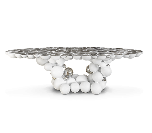 Обеденный стол Orbit White Luxe