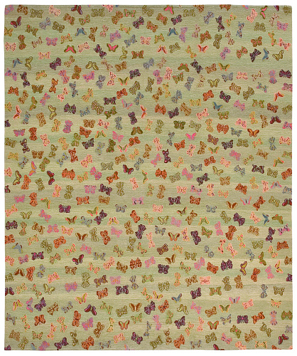 Зелёный ковер Little Butterfly
