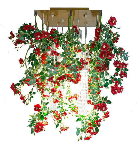 Red Roses төртбұрышты люстрасы