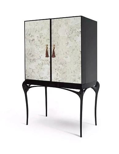 Барный шкаф с зеркальной патиной Allure